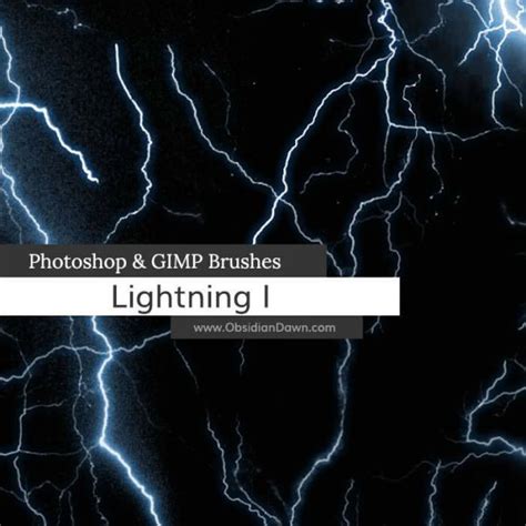 Lightning brushset - Free Photoshop Brushes