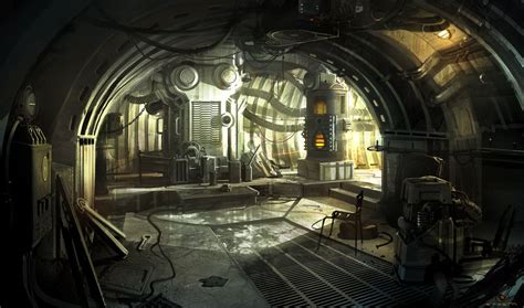 RAGE curved interior, sparth - nicolas bouvier | Sci fi environment ...