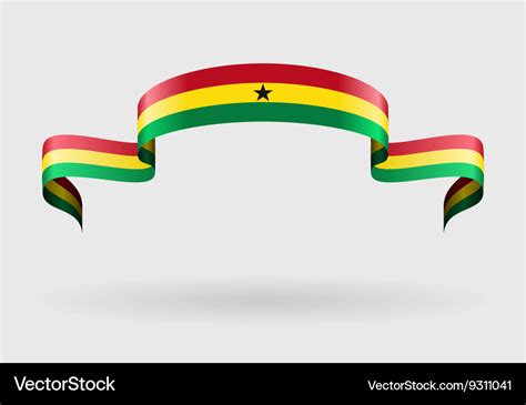 Ghanaian flag background Royalty Free Vector Image