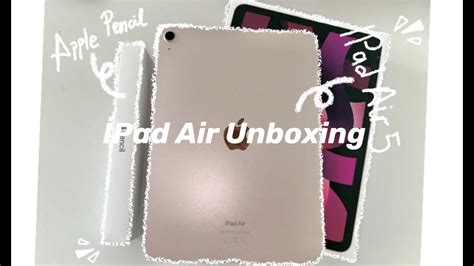 NEW iPad Air 5 (Pink 💖 ) unboxing + accessories asmr aesthetic - YouTube