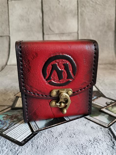 Leather mtg deck box : r/magicTCG