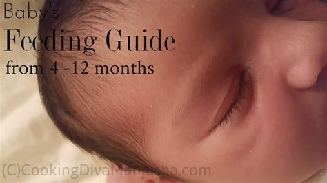 Baby's Diet : Feeding guide from 4 months to 12 months | All about Baby ...