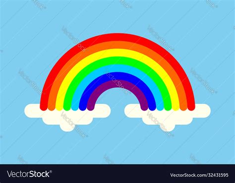 Rainbow sign Royalty Free Vector Image - VectorStock