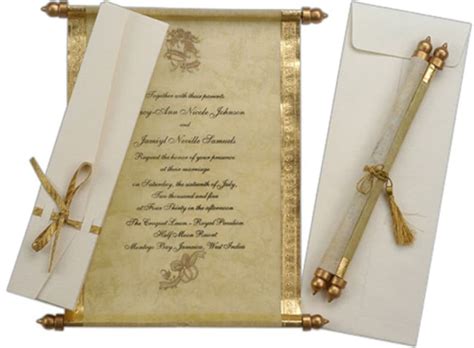 Scroll Wedding Invitationscroll Invitationengagement - Etsy