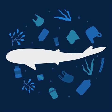 Download Ocean plastic pollution in shark's habitat. for free | Shark ...