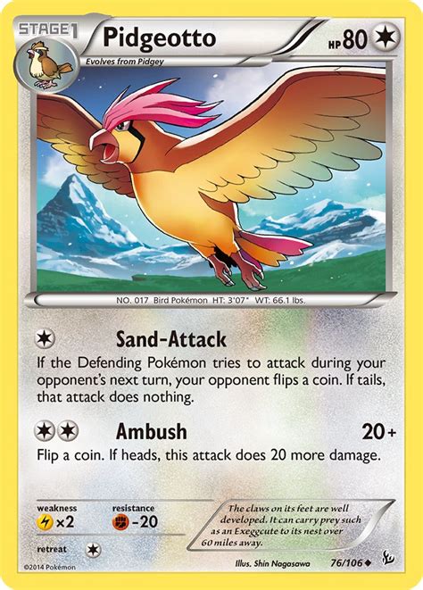 Pidgeotto · Flashfire (FLF) #76 ‹ PkmnCards