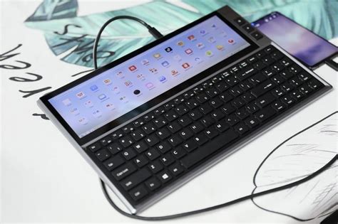 Keyboard and touch screen in one device