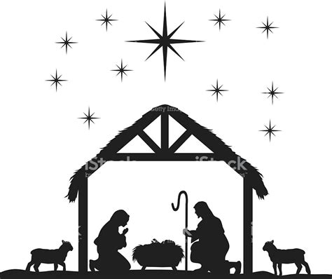 Free Printable Nativity Silhouette at GetDrawings | Free download