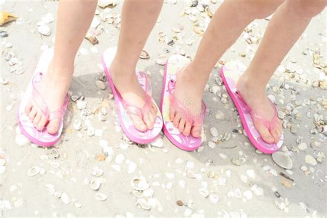 Kids Feet At The Beach Stock Photo - Image: 13674560