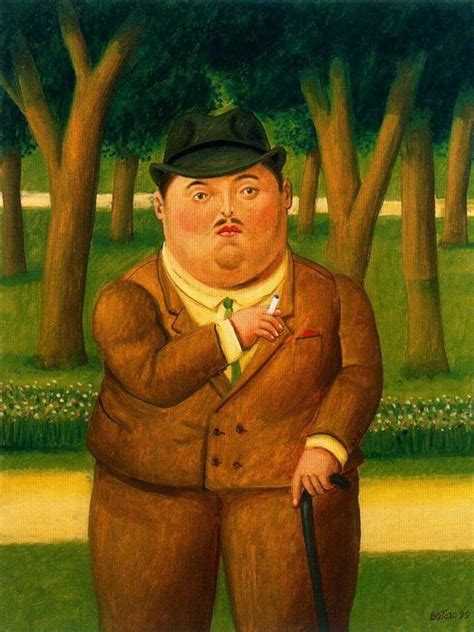 Fernando Botero En el parque Painting | Best Paintings For Sale