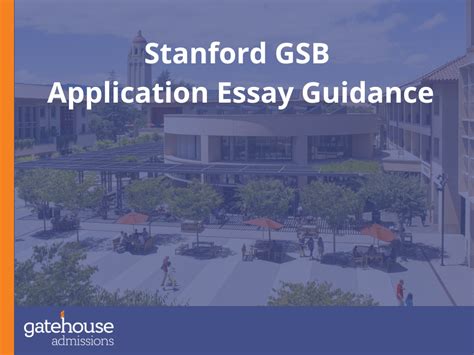 Stanford Graduate School of Business Essay Guidance | Resources ...