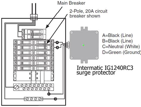 How to wire whole house surge protector