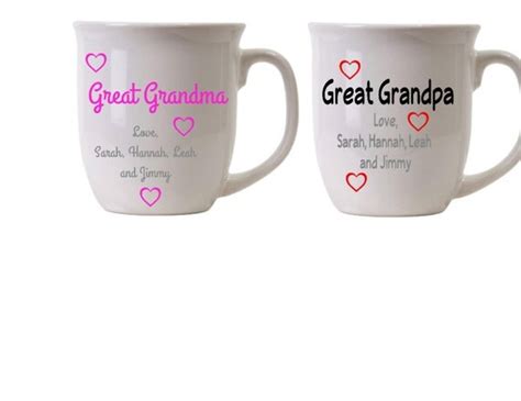 Grandma Grandpa Personalized Mug