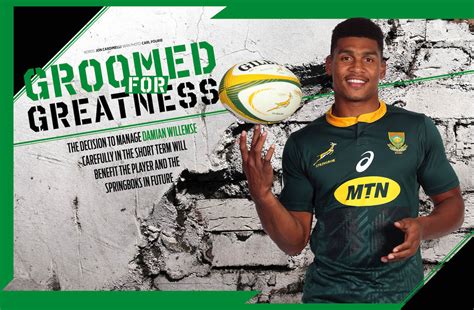 Damian Willemse's being groomed for greatness