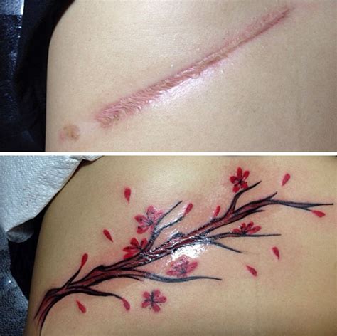 55 Incredible Scar Tattoo Cover Ups | Inspirationfeed