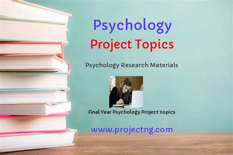 Free Psychology Project Topics For Final Year Students | Project materials