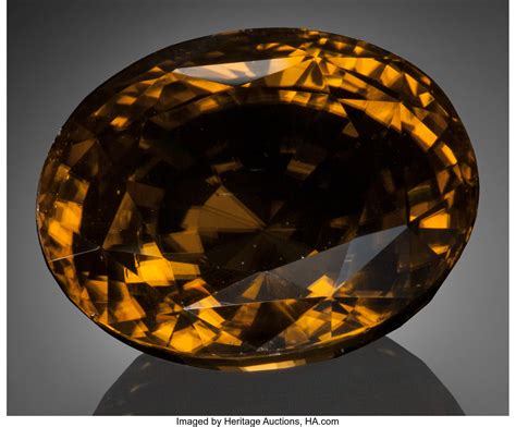 Fine Gemstone: Zircon - 41.28 Ct.. Cambodia. ... Gems Faceted | Lot #73308 | Heritage Auctions