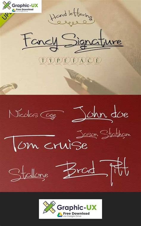 Fancy Signature Font Style – GraphicUX | Signature fonts, Hand lettering fonts, Font styles