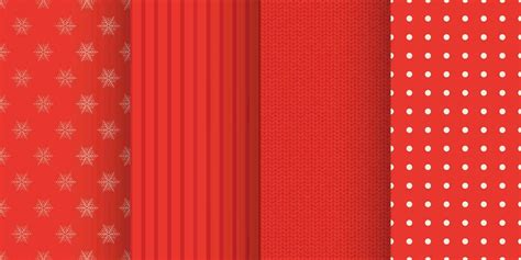 red color christmas red seamless patterns set 26057546 Vector Art at Vecteezy