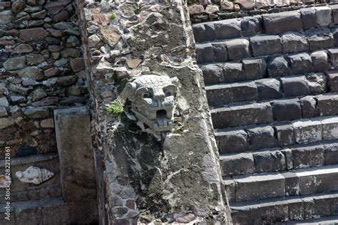 San Juan Teotihuacán Temple. Pyramid. Mexico. Mesoamerican pyramids pre ...