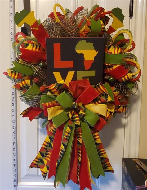 Black History Wreath Different Styles - Etsy | African christmas ...