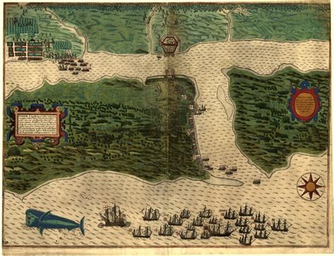 [Map] Sir Francis Drake's Attack on St Augustine, Florida 1589 : NoSillySuffix