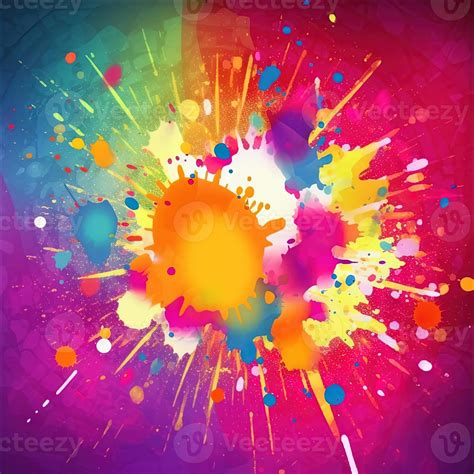 Colorful paint splashes on a colorful background 22984614 Stock Photo at Vecteezy