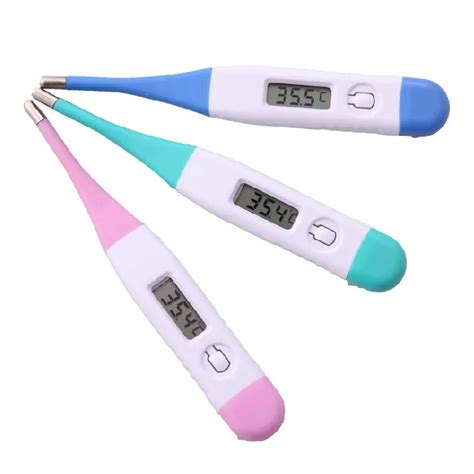 New Digital LCD Medical Thermometer Mouth Underarm Body high precision thermometer soft head ...