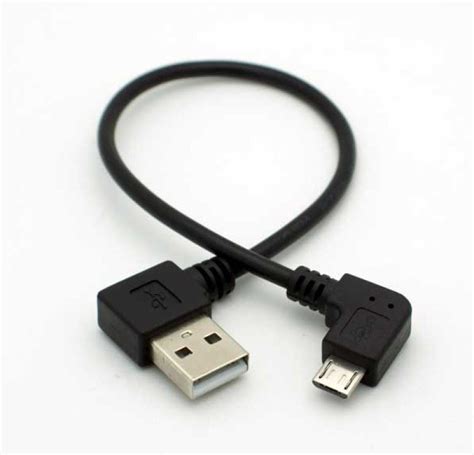 3m USB 2.0 A Right Angle Male to Micro-USB B Right Angle Male Cable ...