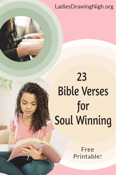 23 Bible Verses for Soul Winning - Ladies Drawing Nigh