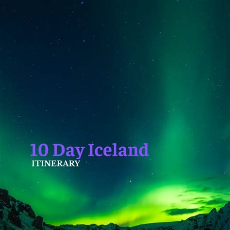 10 Day Iceland Itinerary Template - Edit Online & Download Example | Template.net