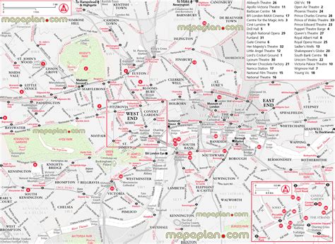 Map Of Cinemas In London - System Map