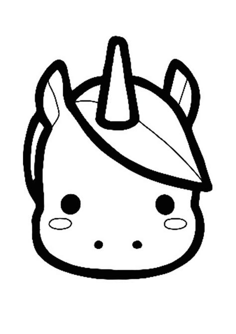 34+ Emoji Cute Cartoon Unicorn Emoji Unicorn Coloring Pages