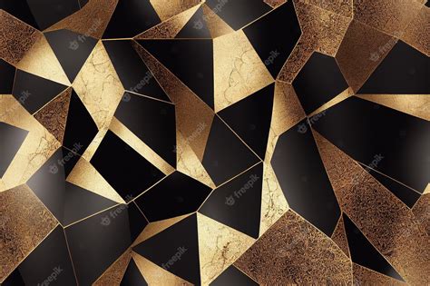 Premium Photo | Black and gold marble background seamless pattern