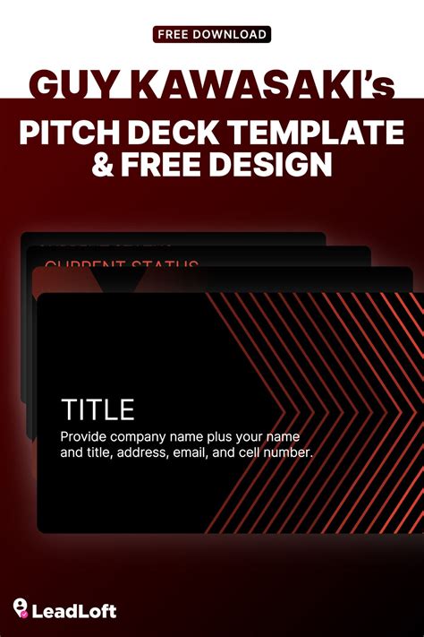 Guy Kawasaki's Pitch Deck Template (+Free Download) | LeadLoft