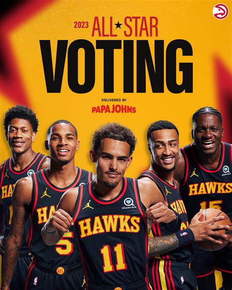 Hawks Launch '2023 All-Star Voting delivered by Papa Johns' - The ...