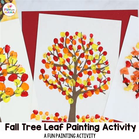 Fall Tree Painting Activity - Fun with Mama