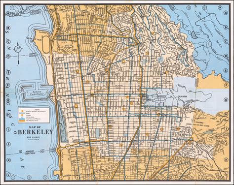 Map of Berkeley and Vicinity - Barry Lawrence Ruderman Antique Maps Inc.