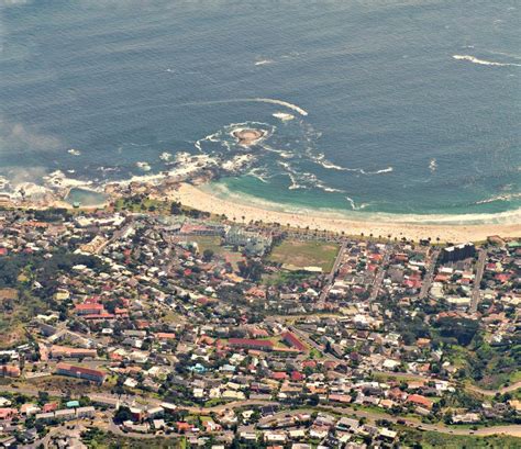 Cape Town Table Mountain Aerial View Stock Photo - Image of height, blue: 166950772