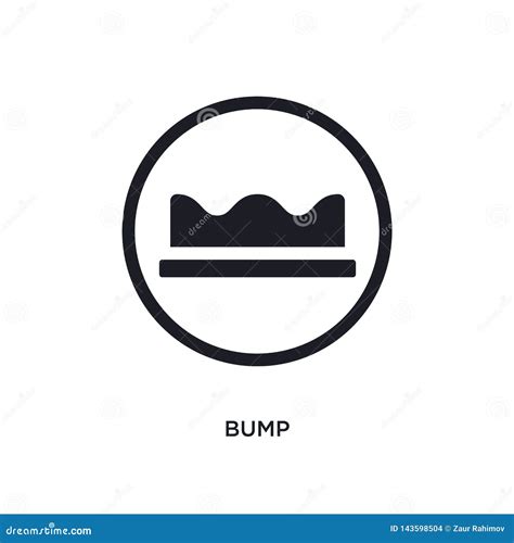 Black Bump Isolated Vector Icon. Simple Element Illustration from Traffic Signs Concept Vector ...