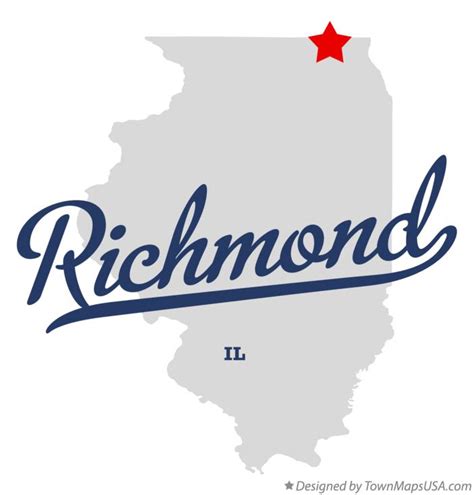 Map of Richmond, IL, Illinois