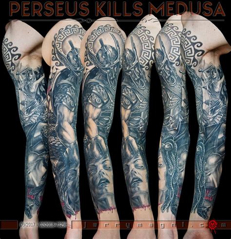 PERSEUS KILLS MEDUSA - Jerry Magni Tattoo Artist