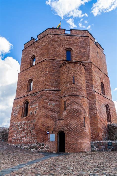 Tower of Gediminas Gedimino in Vilnius, Lithuania, Part of Upper ...