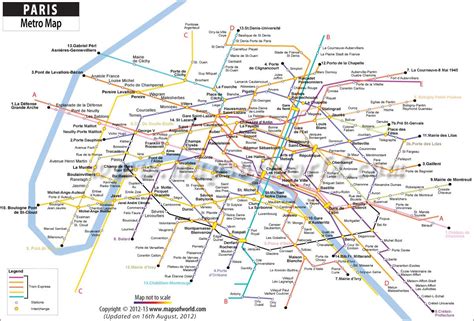 Paris Metro Map | Metro Map of Paris | Paris metro map, Metro map ...