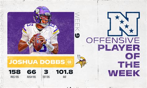 Josh Dobbs wins NFC Offensive Player of the Week award