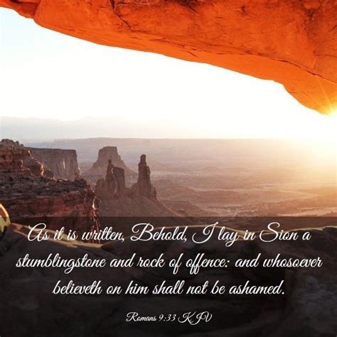 Romans 9:33 KJV Bible Verse Images