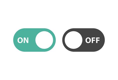 On Off switch icon. Power symbol for user interface. Toggle flat design for apps. 4435864 Vector ...