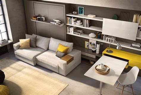 Mikro-Apartments – 1 Raum Wohnung einrichten leicht gemacht Murphy Bed Diy, Modern Murphy Beds ...