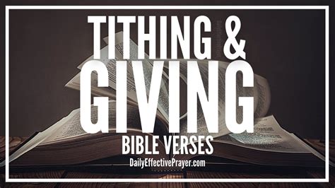 Bible Verses On Tithing and Giving | Scriptures About Giving (Audio ...