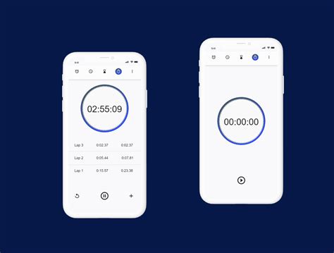 Stopwatch app design by Claire Igwe on Dribbble